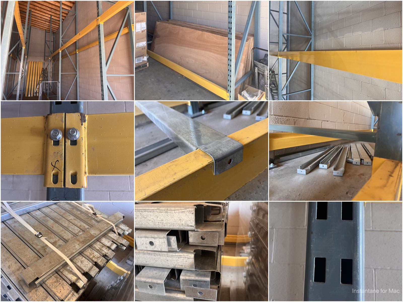 90% OFF! - Unarco Warehouse Pallet Rack / Shelves (20' Uprights, 36" Deep, 9' Beams, Cross Supports/Bolts)