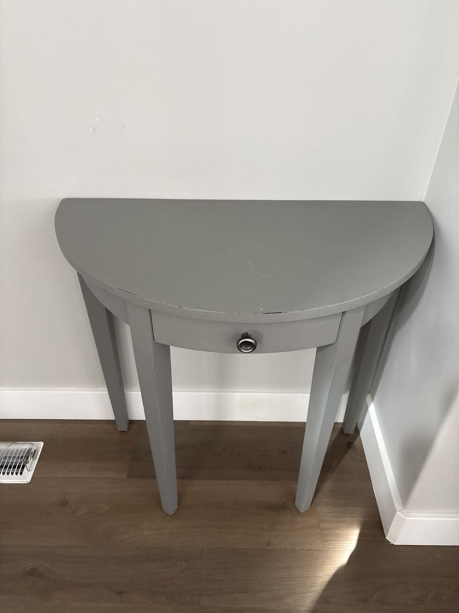 Gray Entry Table