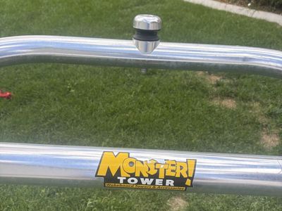 Monster Tower Universal Wakeboard Tower – Polished Aluminum – Good Condition