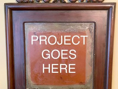 Ornate Decorative Framed Wall Art with Bronze Finish - 24" x 20" Rectangle, Home Decor Accent Frame 4 Projects