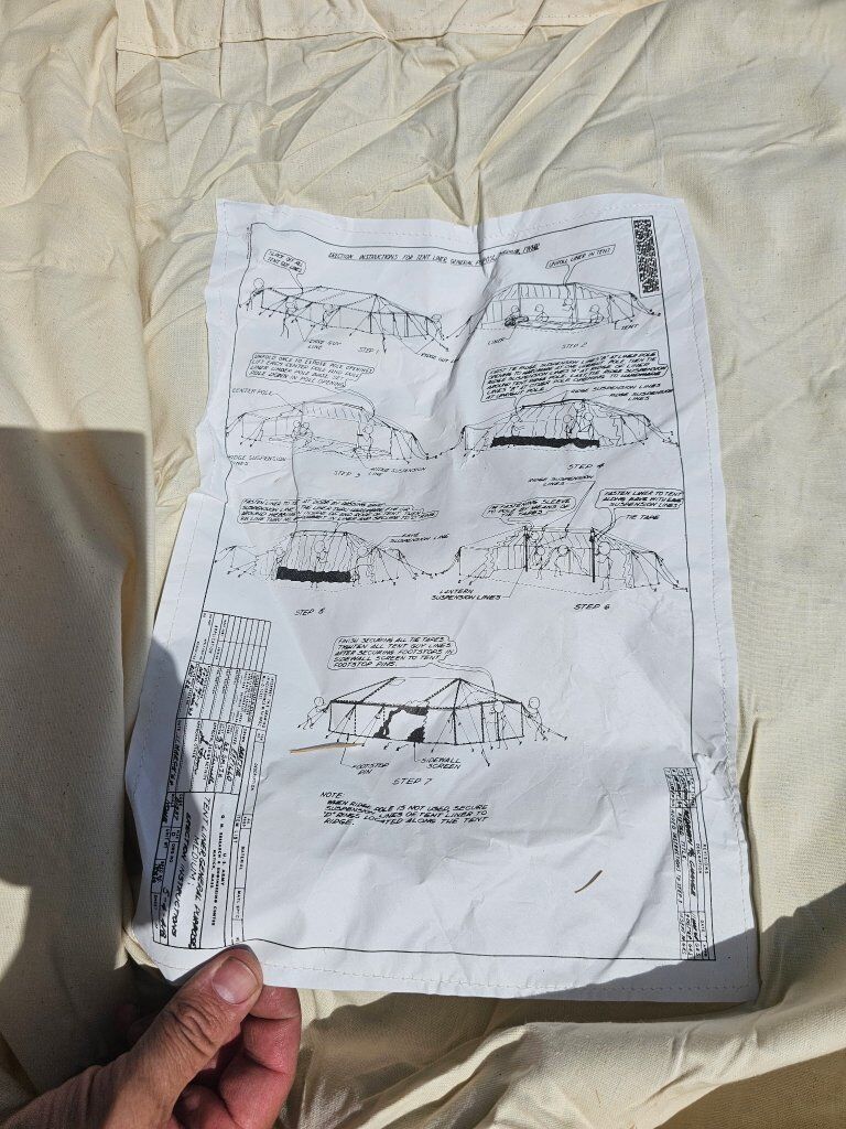 Military surplus tent liner