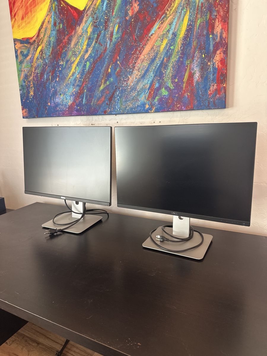 Two Dell Monitors - 21”
