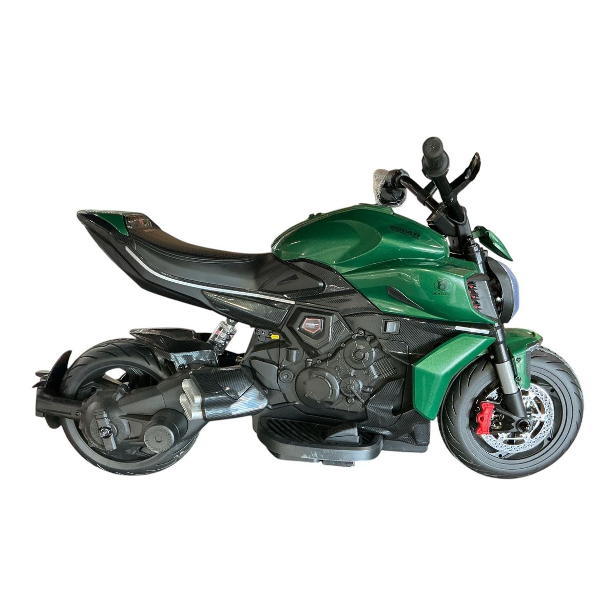 Ducati Style Kids Ride-On Motorcycle Electric 12V Green Toy Bike