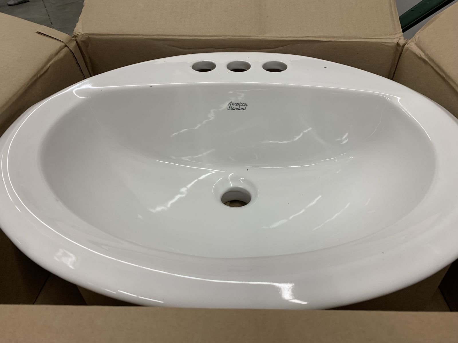 American Standard Aqualyn Self-Rimming Drop-In Bathroom Sink in White