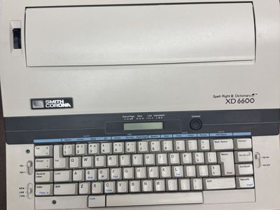 Smith Corona XD 6600 Electronic Typewriter with Owner's Manual