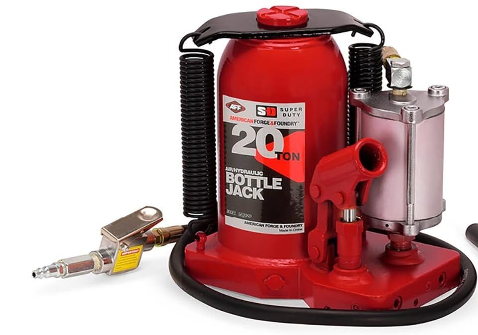 Brand New **MISSING HANDLE** AFF Bottle Jack, Hydraulic Air Car Lift Welded Tank & Frame 20 Ton