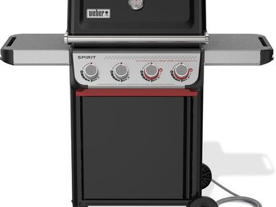 Weber Spirit E-425 Gas Grill, 4-Burner, Black - brand New - has side panel shipping damage