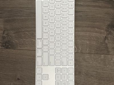 Apple Magic Keyboard with Numeric Keypad - Wireless Bluetooth, Silver White, A1843