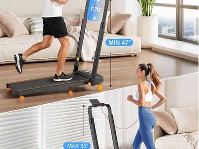 Rayspace Walking Pad with 12% Incline Adjustable Height 3.5HP