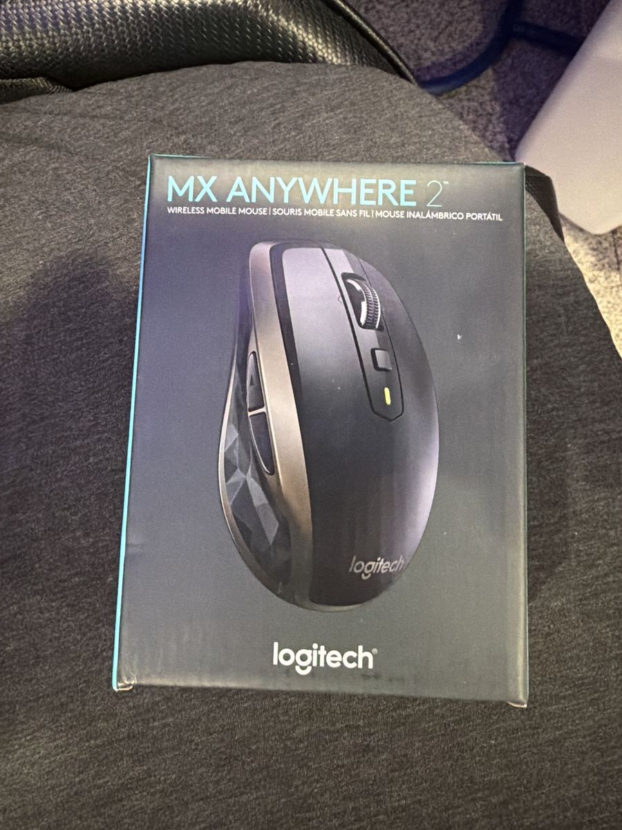 Logitech MX Anywhere 2 Wireless Mobile Mouse - Darkfield Laser, Multi-Device, Black