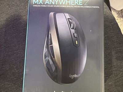 Logitech MX Anywhere 2 Wireless Mobile Mouse - Darkfield Laser, Multi-Device, Black
