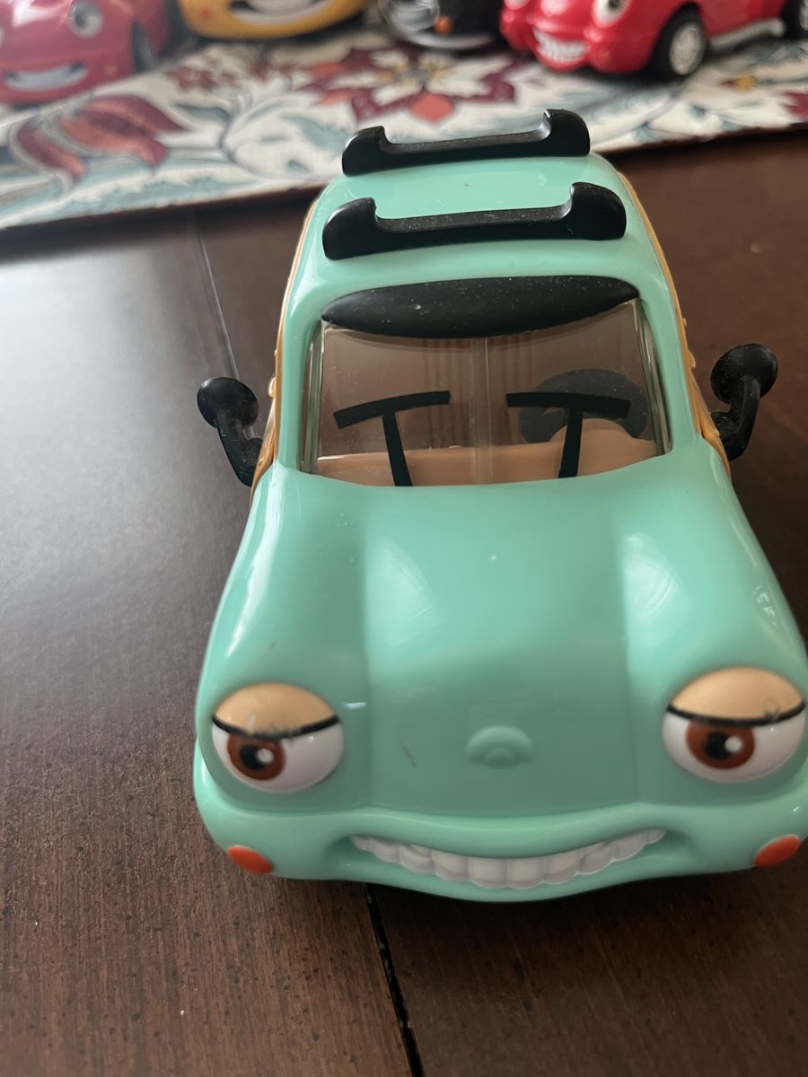 Chevron green teal panel wagon