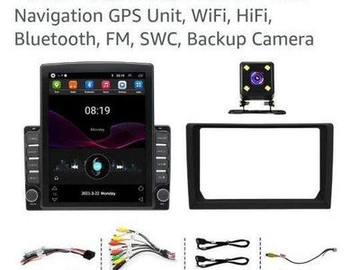 Vorally 9.7" Double Din Android Car Stereo with Wireless CarPlay, Android Auto & Touch Screen GPS Navigation new