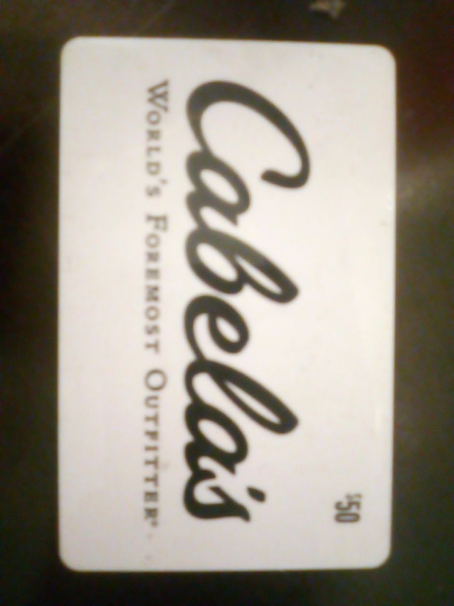 Cabelas 50 Dollar Gift Card