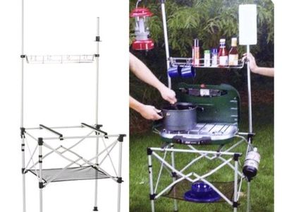 Coleman Deluxe High Stand Multifunctional Folding Aluminum Camp Kitchen