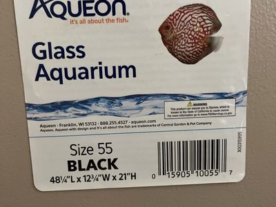 Brand new Aqueon 55 gallon Tank
