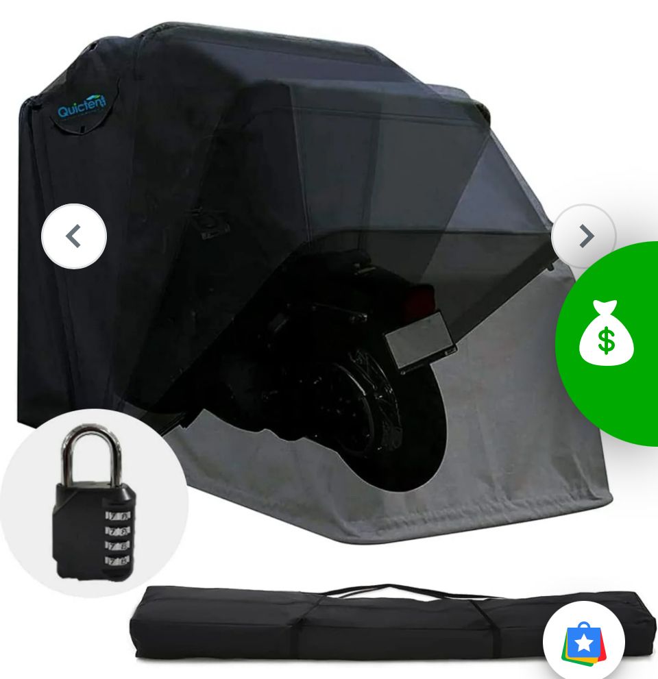 New 136X54X75 Motorcycle Shelter With TSA Lock