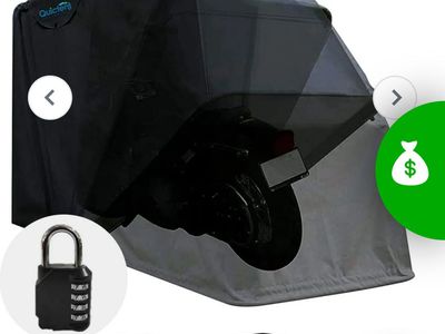 New 136X54X75 Motorcycle Shelter With TSA Lock
