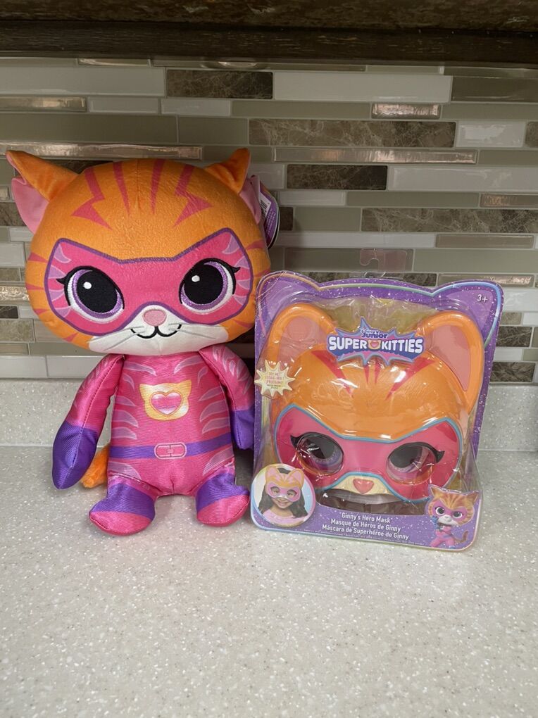 SuperKitties Ginny 15-inch Plush & Mask