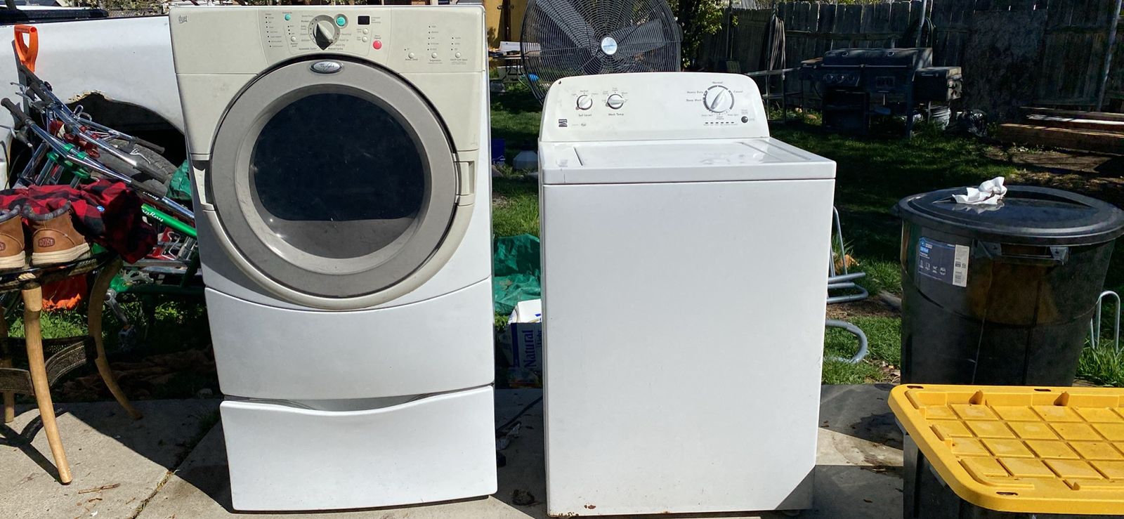Whirlpool Duet Front Load Electric Dryer & kenmore top load dryer