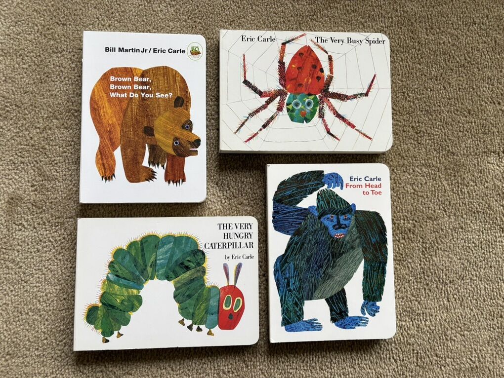 Four Eric Carle Board Books