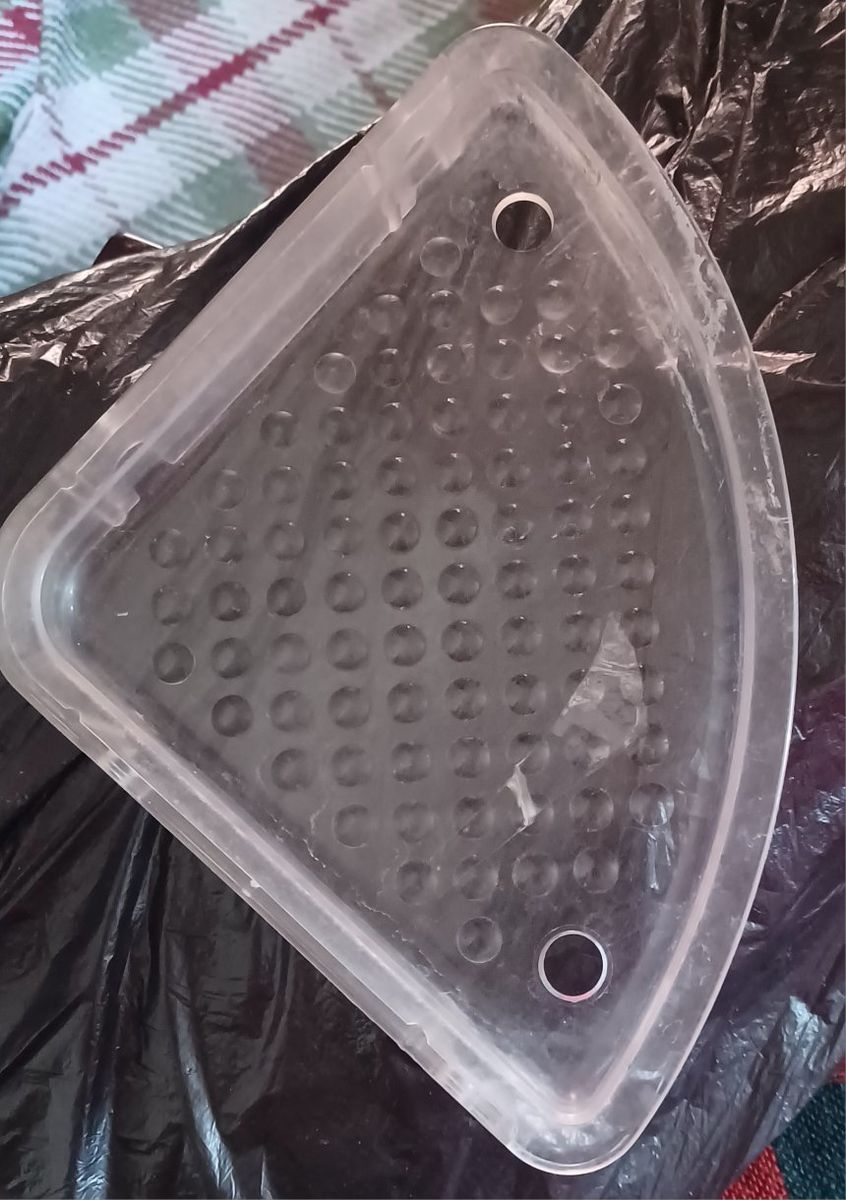 Clear Plastic Corner Shower Caddy Bathroom Shelf Organizer Suction Cup Mount