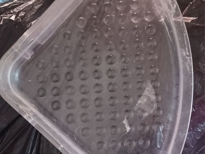 Clear Plastic Corner Shower Caddy Bathroom Shelf Organizer Suction Cup Mount