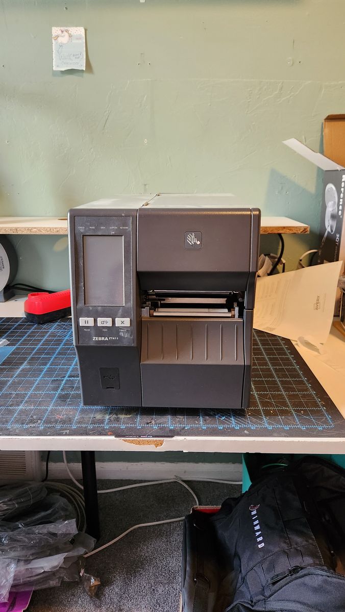 ZEBRA ZT411 Thermal Transfer Industrial Barcode Printer - Business, Construction