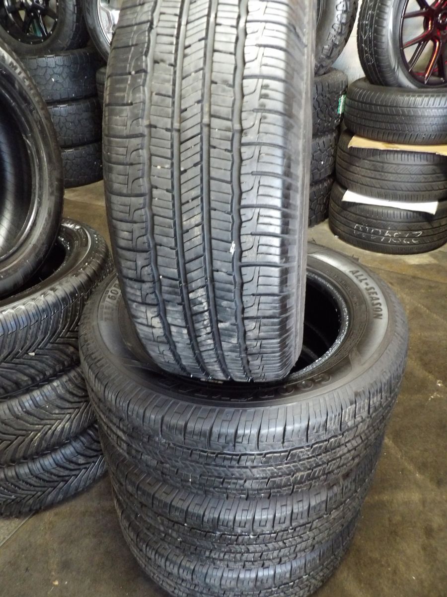 215/60R16 GOODYEAR RELIANT A/S SET OF USED TIRES