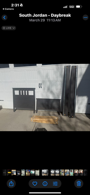 IKEA Hemnes grey twin bed frame - great shape w/ all parts