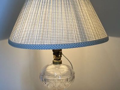 Vintage Clear Glass Oil Lamp