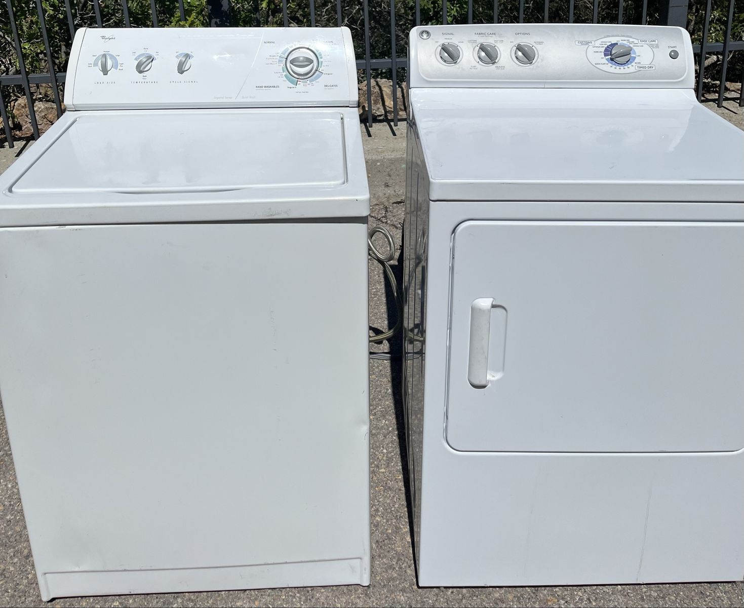 Washer and electric dryer (Whirlpool)