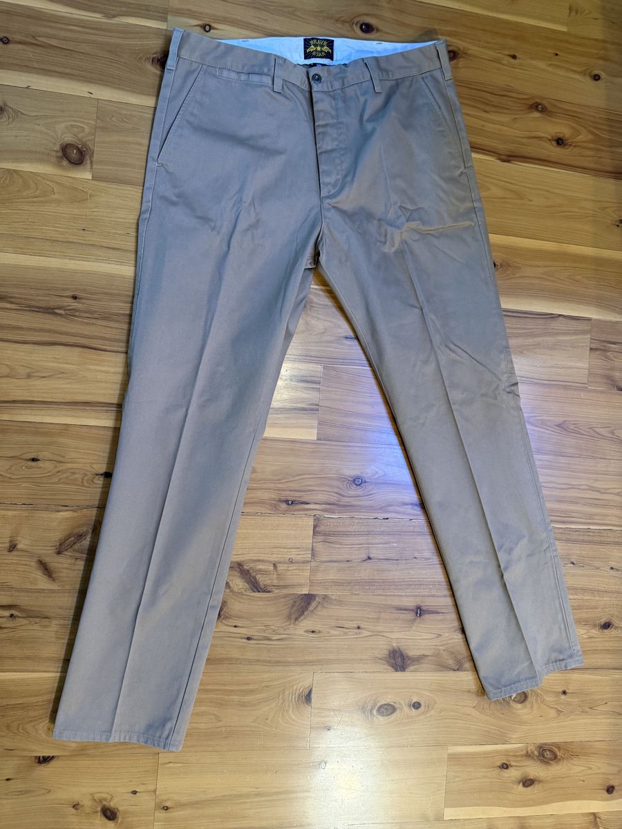 Brave Star Selvage mens chinos, 8.8 oz Selvedge Army Cloth, new, MiUSA 38x34