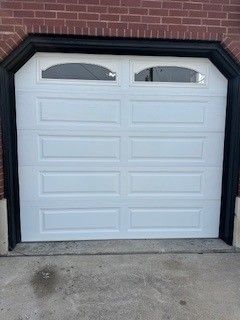 Garage door and opener