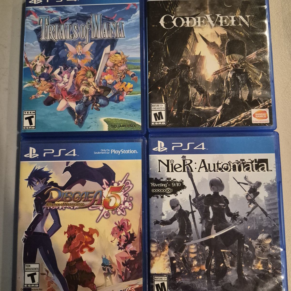 4 PS4 games ($10 apiece) for either mass or individual sale