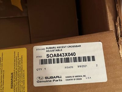 Subaru Cross bar