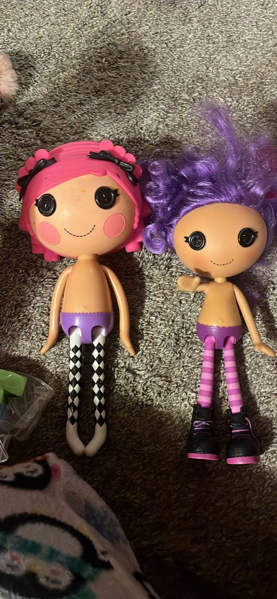 Lalaloopsy Large and Small Hairables Dolls Lot of 2