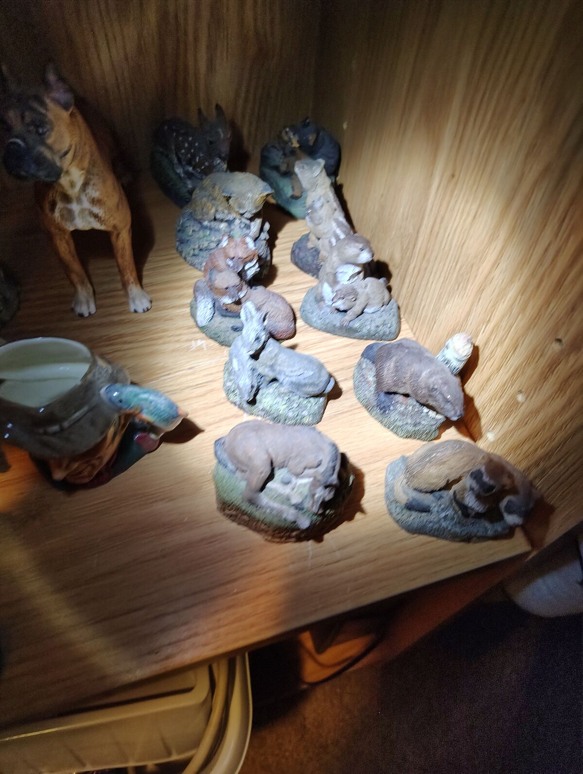 Pewter porcelain so on fun collectible.