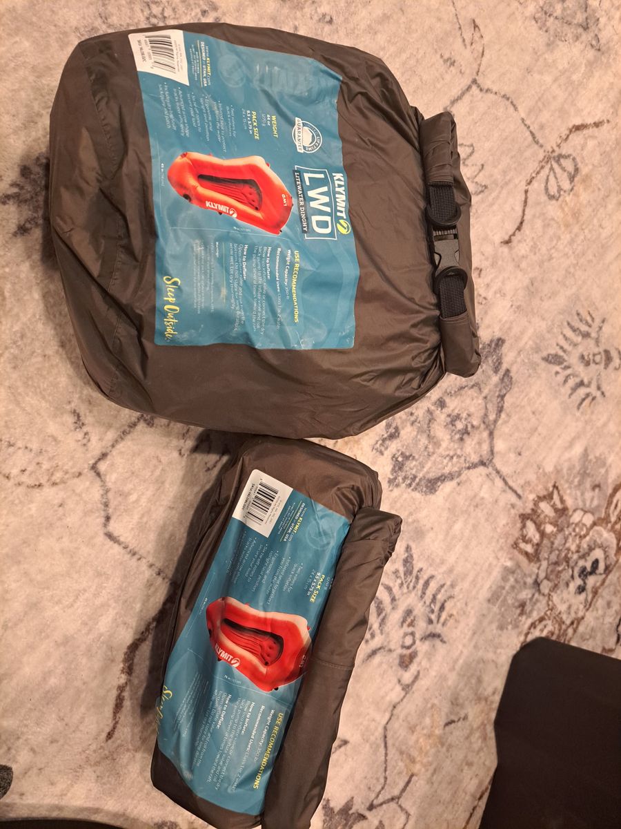 2 klymit packraft dinghys NEW