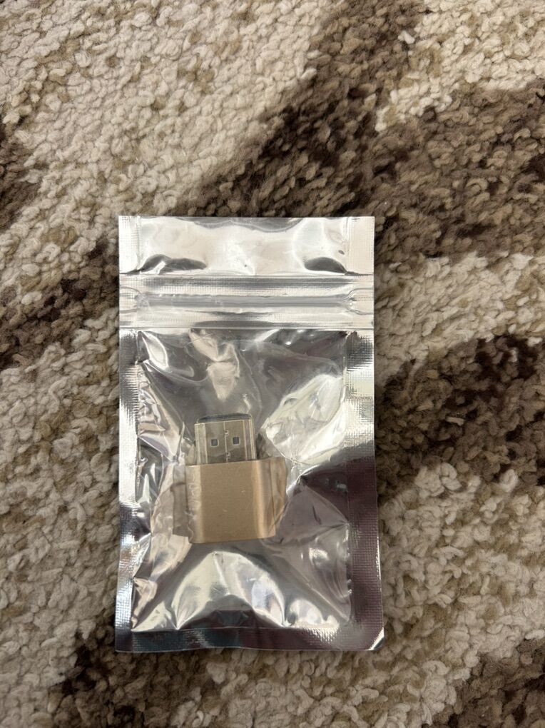 New 4K Dummy HDMI Plug In Rose Gold