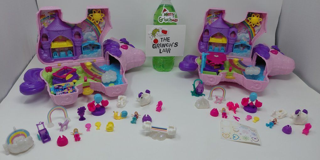 Polly Pocket Unicorn Kingdom MEGA Playset x2 | Buy One or BOTH!