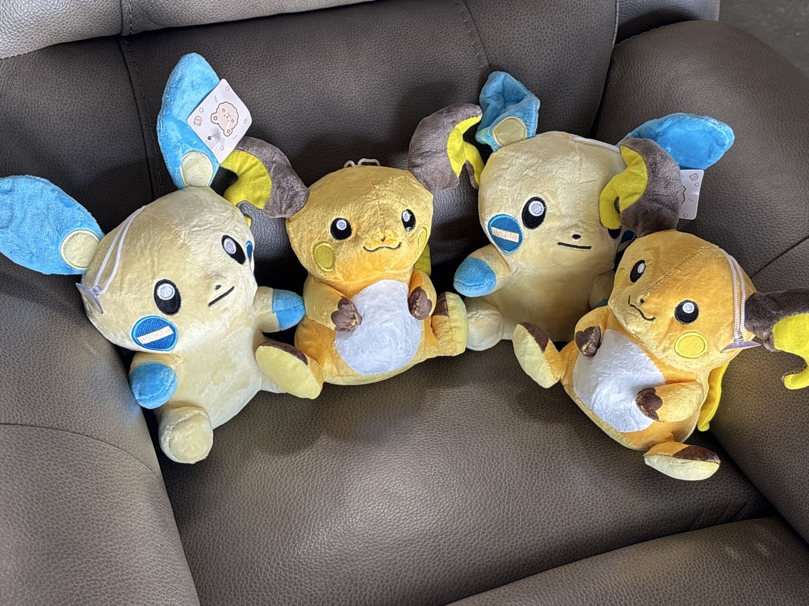 Four new fluffy toys