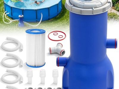 NEW Pool Pumps Above Ground, 1000 Gallon Pool Filter Pump – Powerful Pools Filter Cartridge with Circulation System