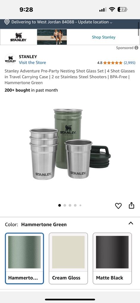 Stanley Shot Glass Set New