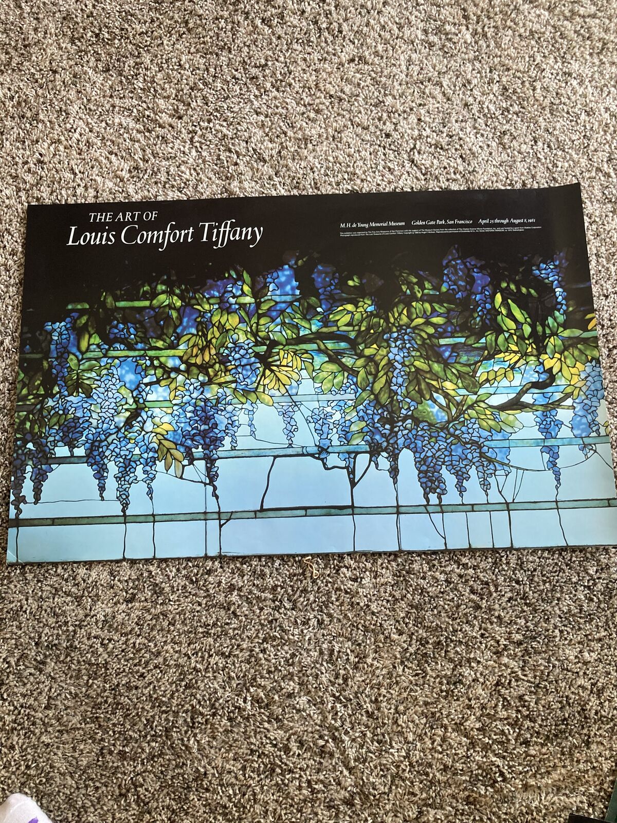 Exibition Poster - The Art of Louis Comfort Tiffany 32x20 Mint Condition