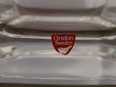 Orrefors Sweden Precious Crystal Bowl Clear