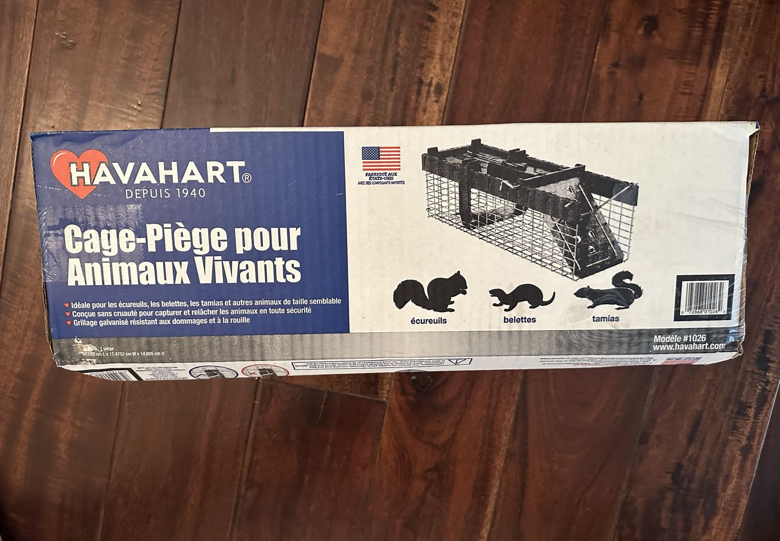 HAVAHART Small Live Animal Cage Trap for Squirrels, Weasels, Chipmunks - Model #1026
