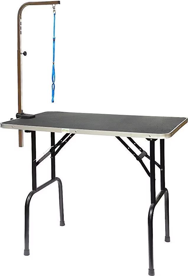 Heavy Duty Portable Pet Grooming Table with Adjustable Arm (leash not included) 42"x24"