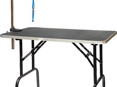 Heavy Duty Portable Pet Grooming Table with Adjustable Arm (leash not included) 42"x24"