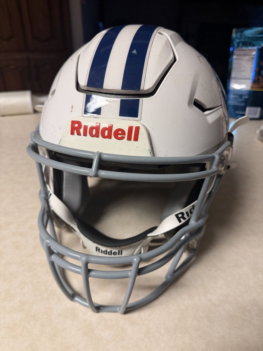 Riddell SpeedFlex Football Helmet White/Blue - Used